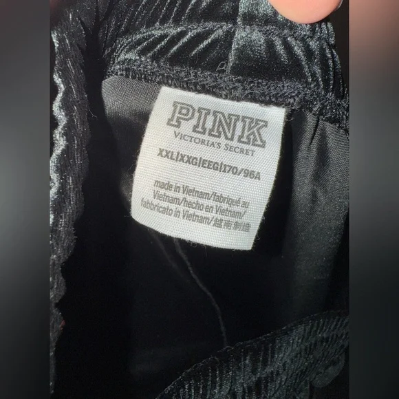 Victorias Secret PINK bling velour lounge pants - Picture 4 of 5